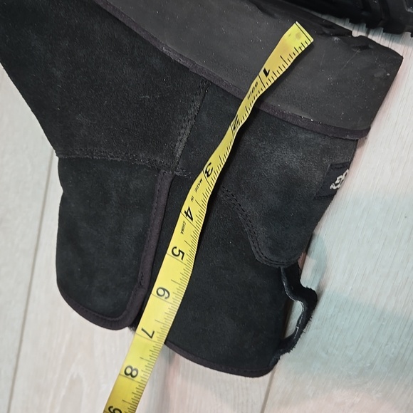 Ugg Australia Women's Black Suede Insulated Ankle Boots Wedge Shoes 10 - Picture 10 of 12